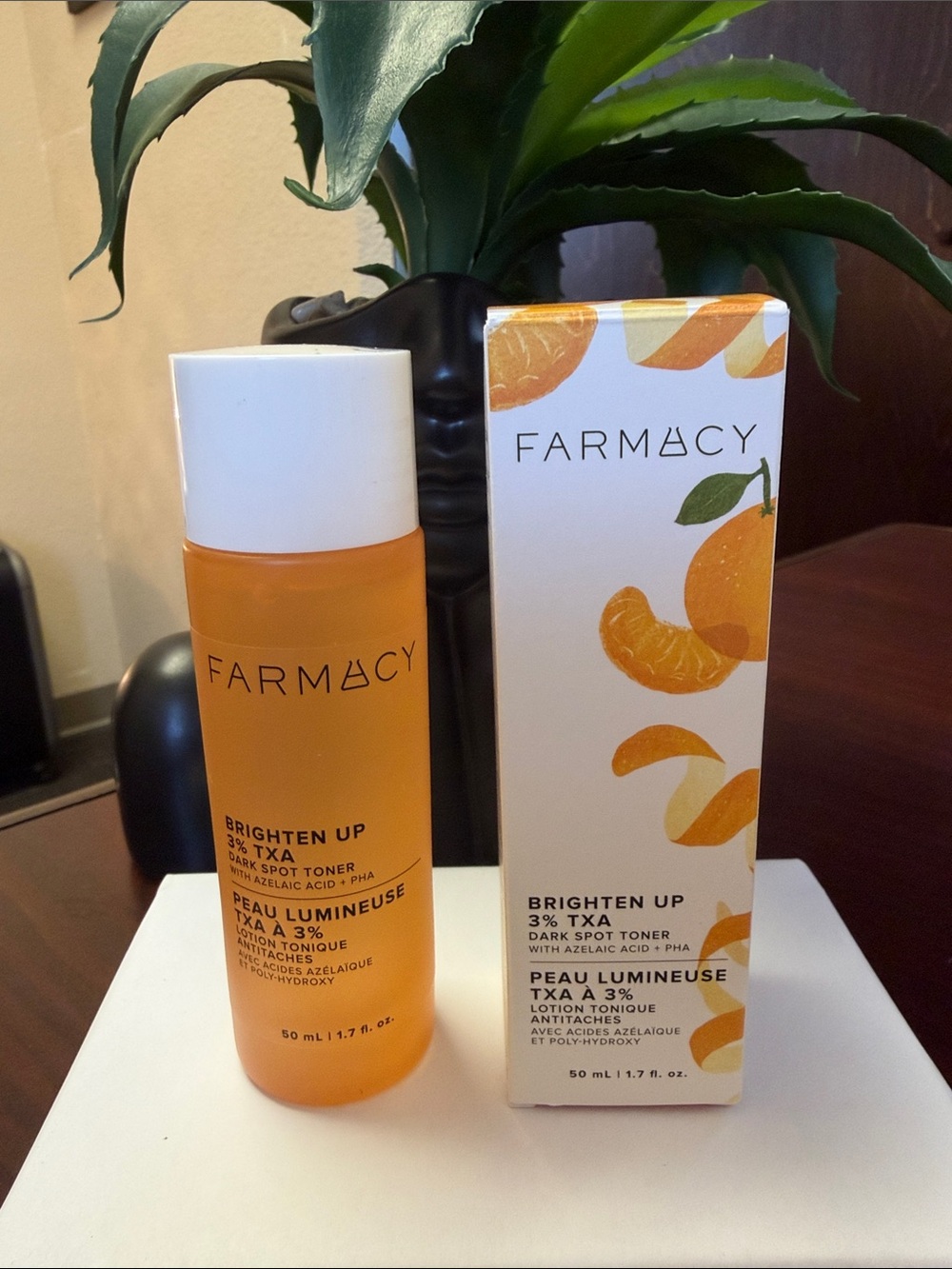 Farmacy Brighten Up Toner — Orange and White Packaging